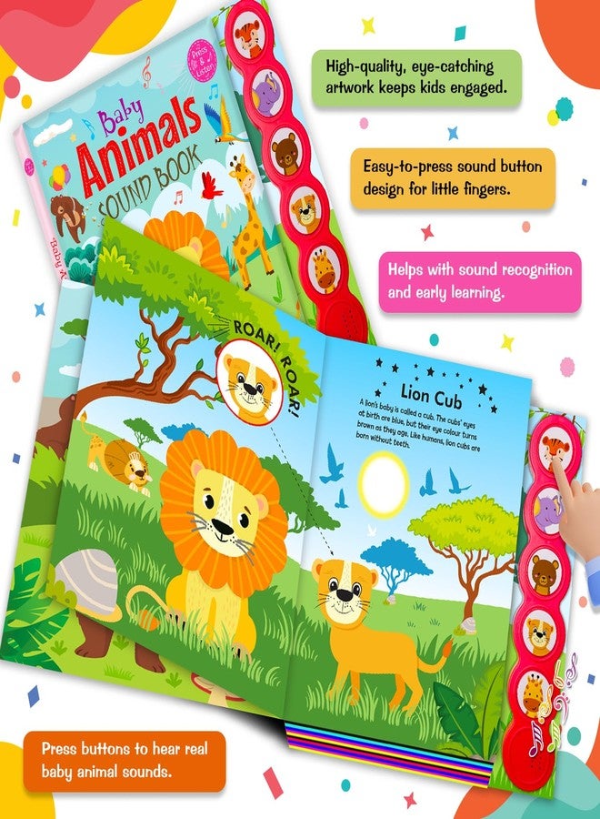 BRIJBASI Baby Animal Sound Book for Kids and Toddlers | Interactive Learning with Realistic Animal Sounds | Fun and Educational Storytime Book - Image 5